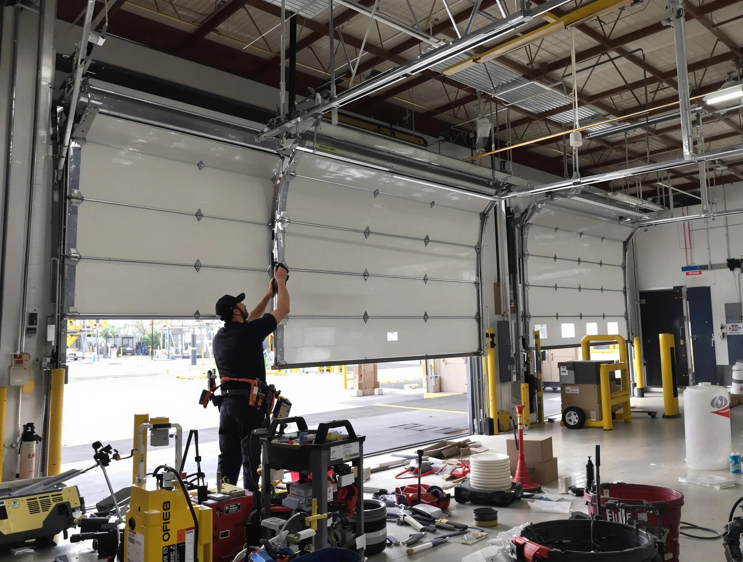 Chartiers Garage Door Repair technician performing commercial garage door repair in Chartiers