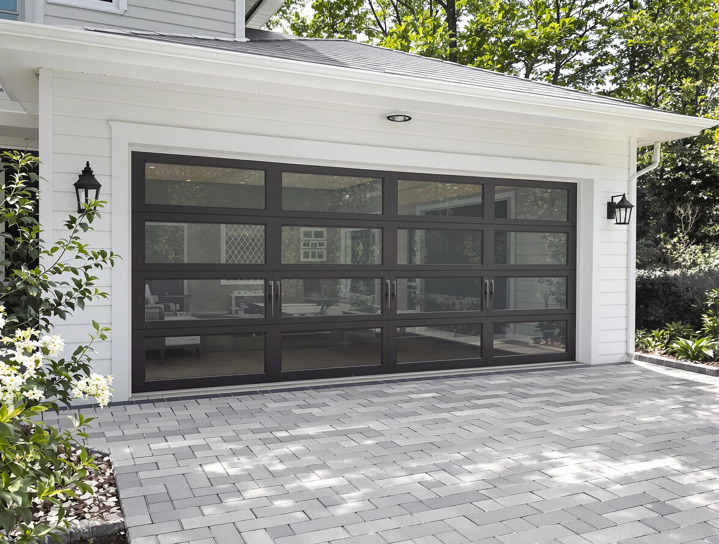 Chartiers Garage Door Repair design specialist presenting custom garage door options to Chartiers homeowner