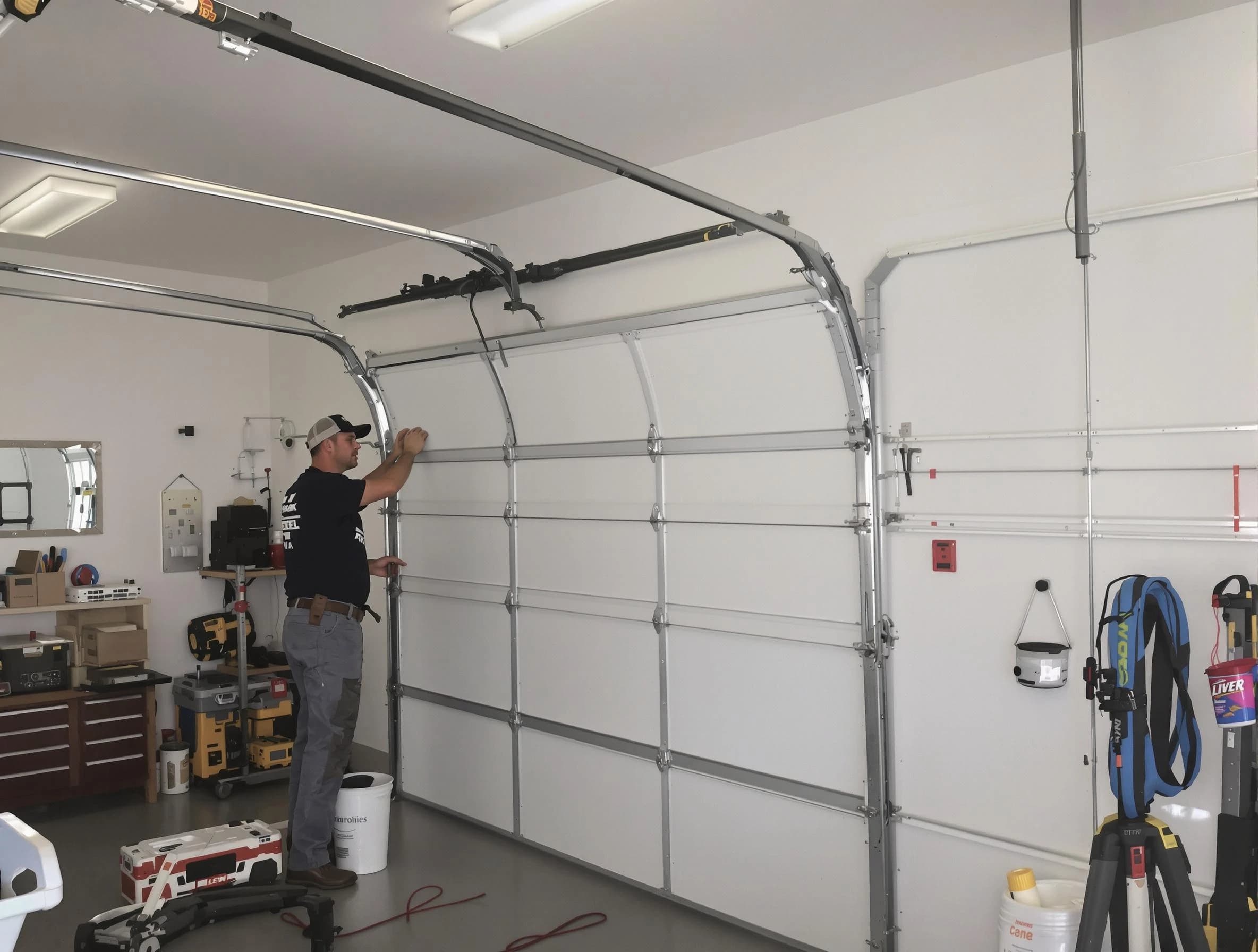 Chartiers Garage Door Repair team installing new garage door in Chartiers