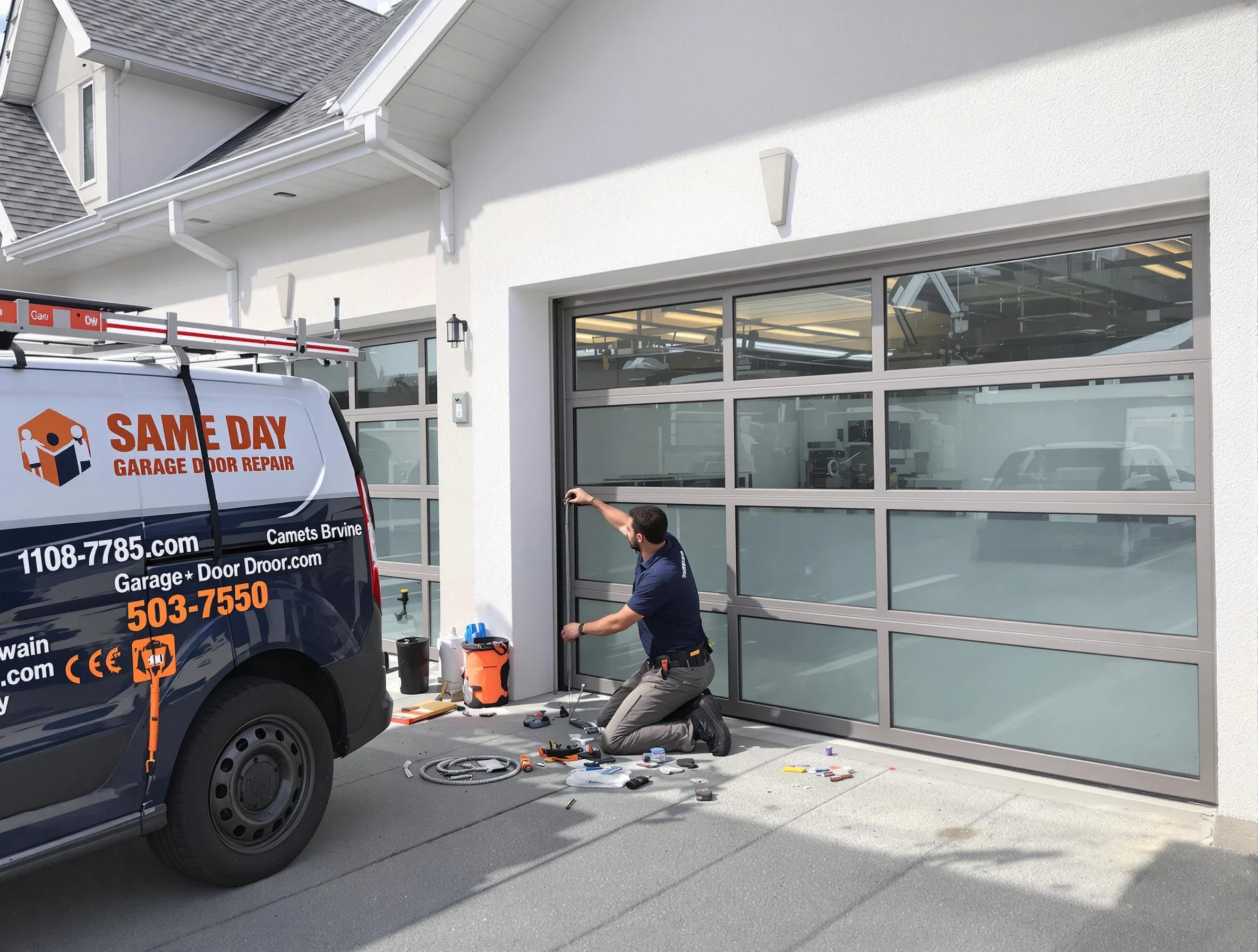 Same-day garage door repair service by Chartiers Garage Door Repair in Chartiers